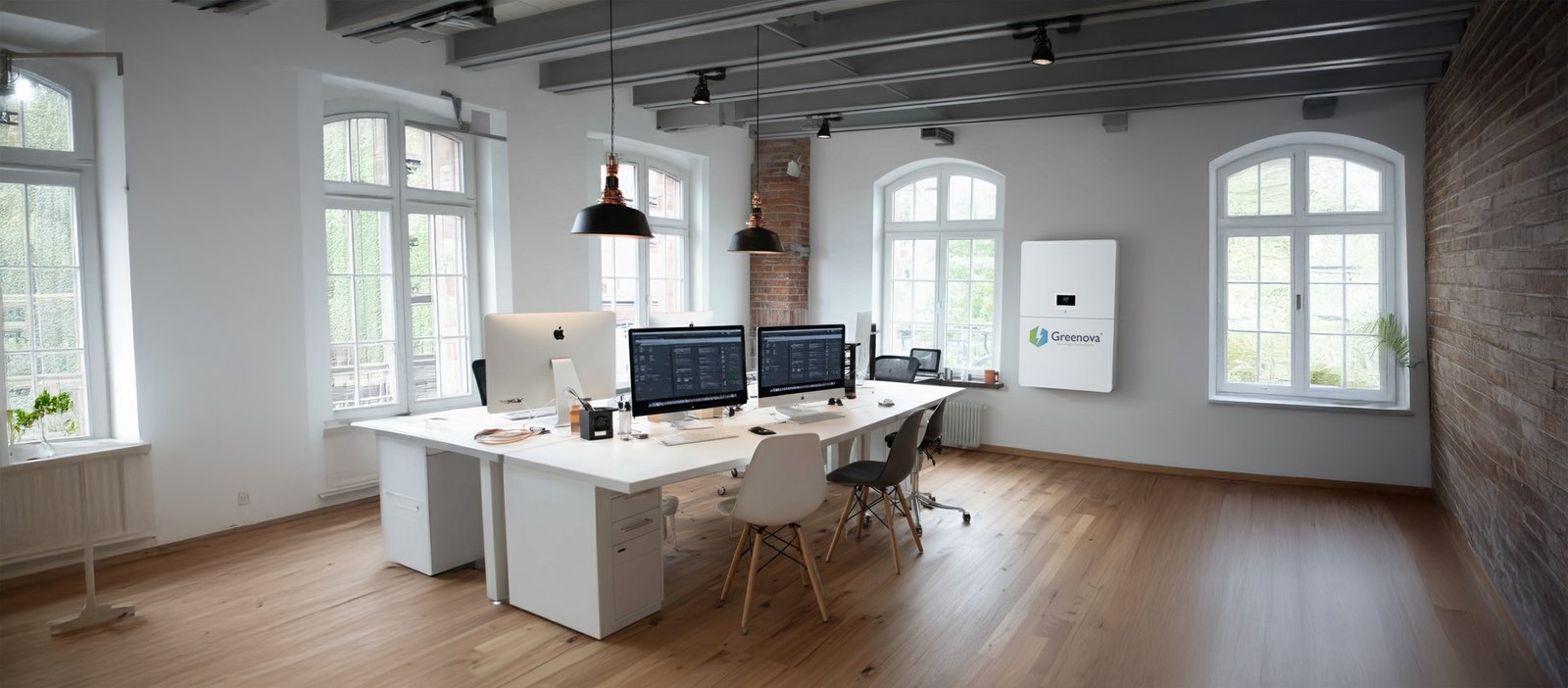 Banner de sistema de respaldo eléctrico residencial de Greenova